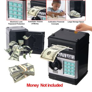 Electronic Piggy Bank ATM Password Money Box Cash Coin Saving Auto Deposit