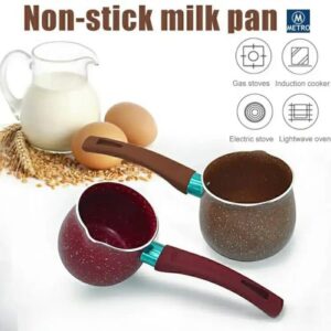 Milk Boiler Anti-scalding Milk Boiling Pan Household Coffee Pot European Style Single Handle Coffee Milk Boiler Non Stick Milk Pot - 750ML
