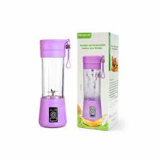 USB Juicer Cup, Fruit Mixing Machine, Portable Personal Size Electric Rechargeable Mixer, Blender, Water Bottle 380ml with USB Charger Cable Portable Juice Blender and Mixer