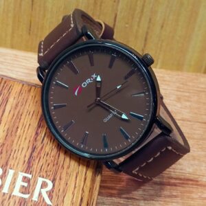 Men Watch Leather Strap Fashion
