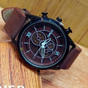 Men Watch Leather Strap Fashion