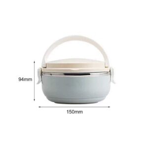 Single Layer Lunch Box Tier Stainless Steel Thermal Insulated Stackable Hot Food Container Boxes