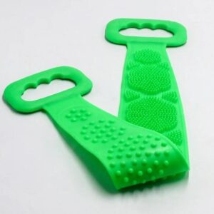 2 Pcs of Silica gel Bath Scrub Towel Rubbing mud and rubbing ash, two-stop scrubbing bath belt body brush bath brush Bath Scrub Towel