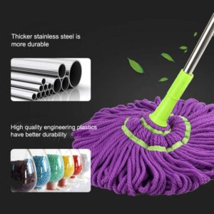 Self-Winning Rotary Mop, Smart Windows House, Kitchen Tiles, Wash Floors, Cleaning Cloth, Children's Nightgown, Replaceable, 360 Degrees