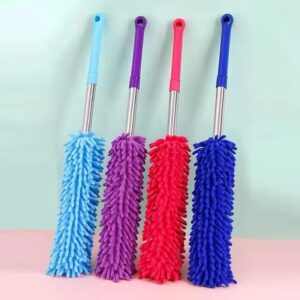 Portable Chenille Long Handle Extendable Microfiber Duster for Outdoor Office Home and Car Use