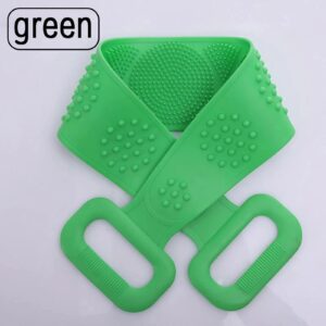 2 Pcs of Silica gel Bath Scrub Towel Rubbing mud and rubbing ash, two-stop scrubbing bath belt body brush bath brush Bath Scrub Towel