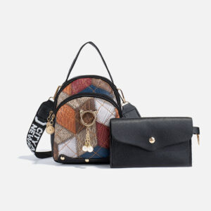 Geometric Holiday Women's Handbag Set 2 Piece