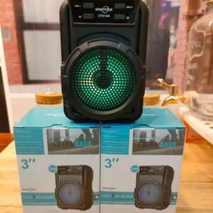 Bluetooth Speaker Gts-1346 Rechargeable Extra Bass Wireless Portable Speaker Mini Style 3 Inch TWS, FM, USB Audio Player - Speaker