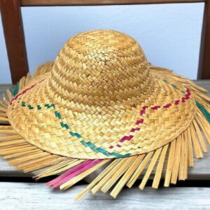 Beach pan Natural Seagrass Palm Leaf Straw hat