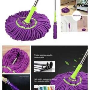Self-Winning Rotary Mop, Smart Windows House, Kitchen Tiles, Wash Floors, Cleaning Cloth, Children's Nightgown, Replaceable, 360 Degrees