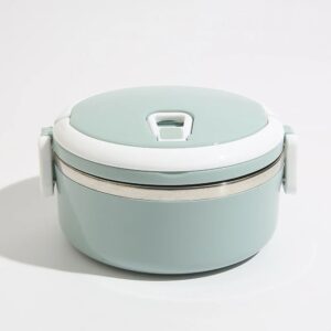 Single Layer Lunch Box Tier Stainless Steel Thermal Insulated Stackable Hot Food Container Boxes